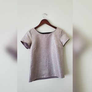 The Limited Champagne Metallic Top